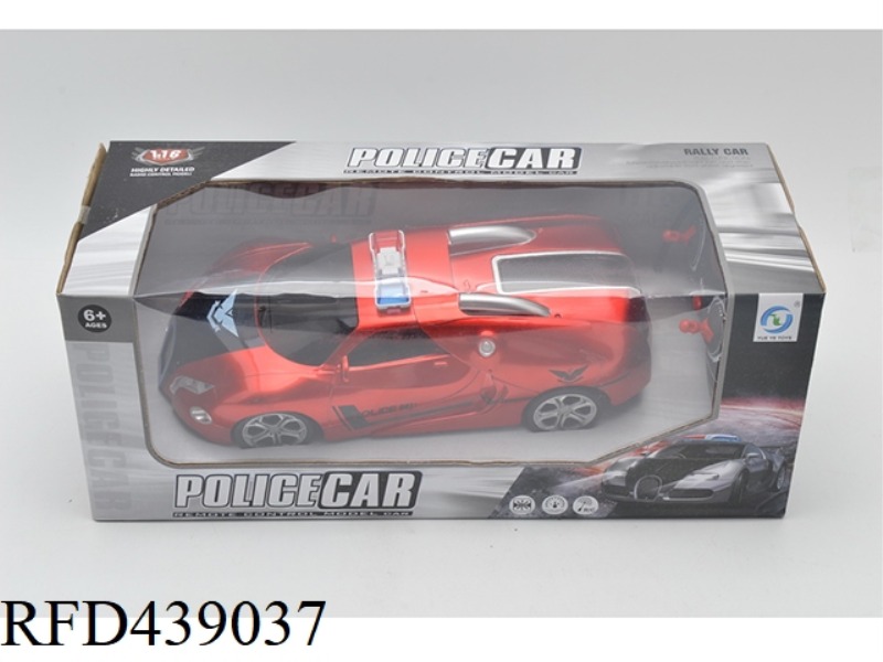 1:16 FOUR-CHANNEL POLICE CAR WITH LIGHTS