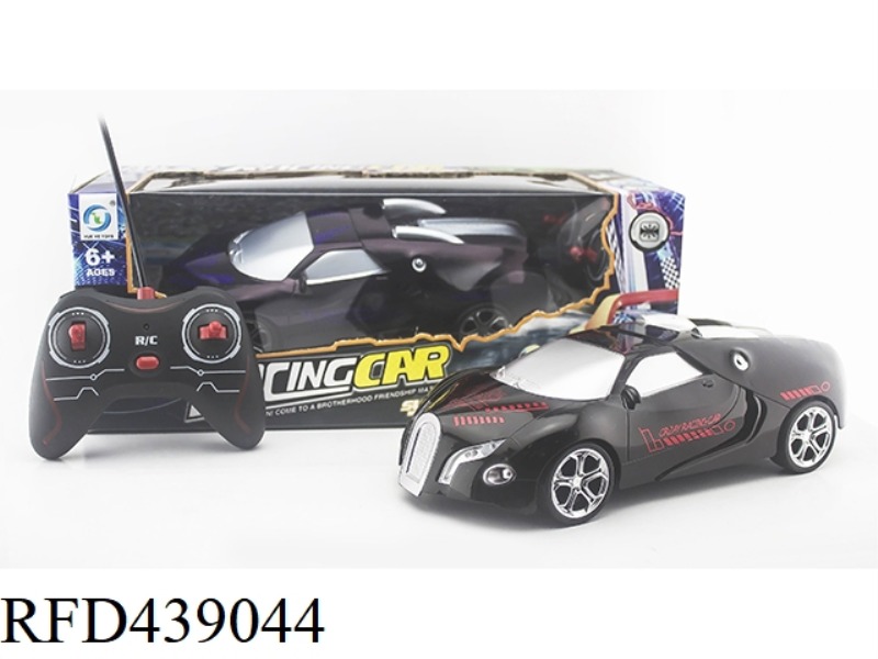 1:16 FOUR-CHANNEL RACING CAR WITH LIGHTS (NOT INCLUDED)