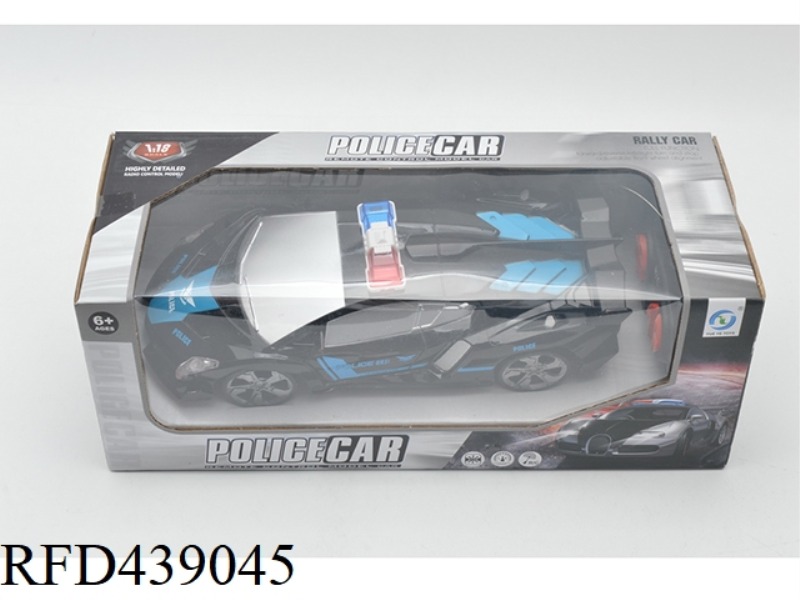 1:18 FOUR-CHANNEL POLICE CAR WITH LIGHTS