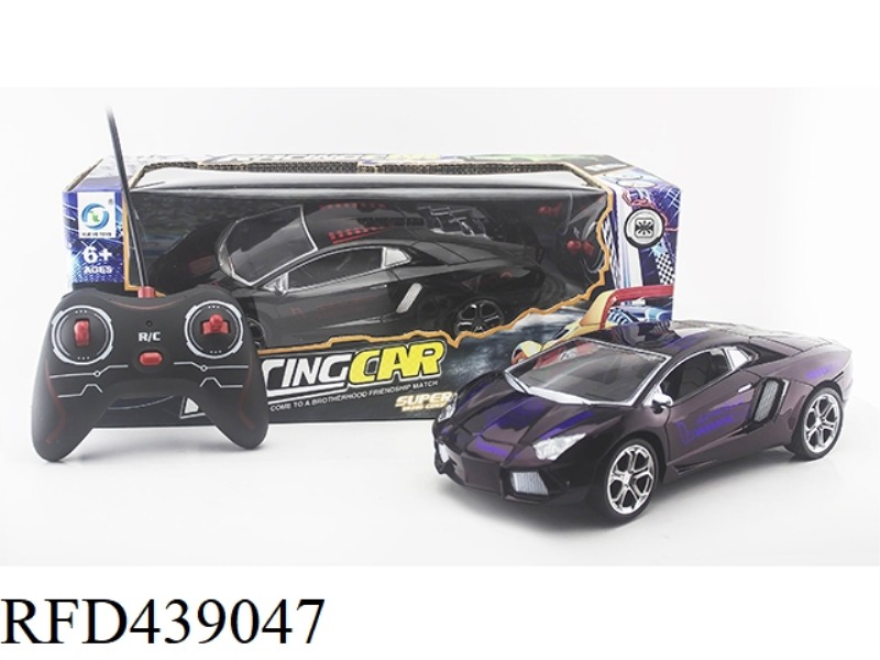 1:16 FOUR-CHANNEL RACING CAR WITH LIGHTS (NOT INCLUDED)