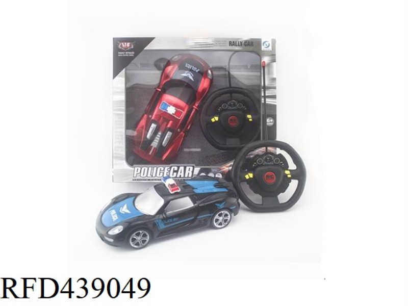 1:16 FOUR-CHANNEL 918 POLICE CAR WITH LIGHTS (STEERING WHEEL)