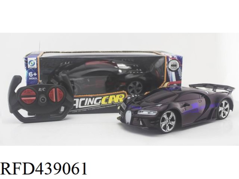1:18 FOUR-CHANNEL RACING CAR WITH LIGHTS (NOT INCLUDED)
