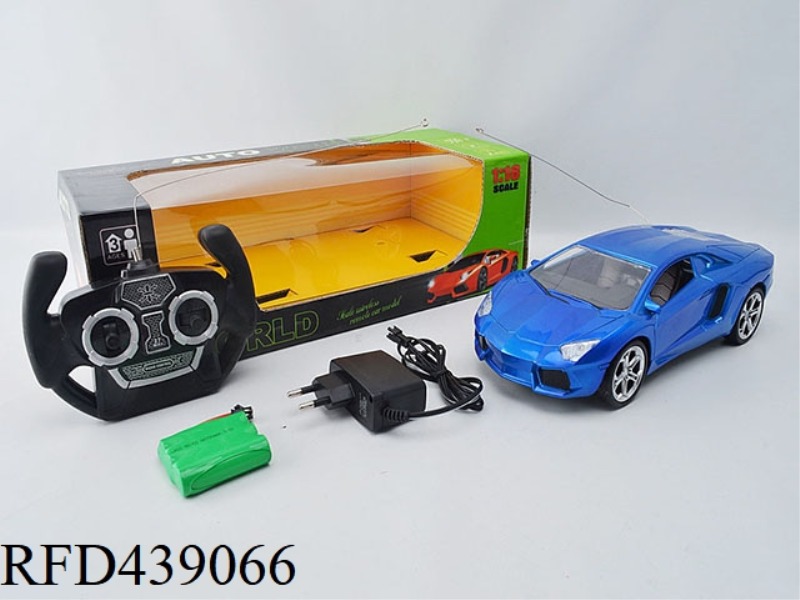 1:16 FOUR-CHANNEL SIMULATION 918 REMOTE CONTROL CAR WITH LIGHT PACKAGE AND CHARGER