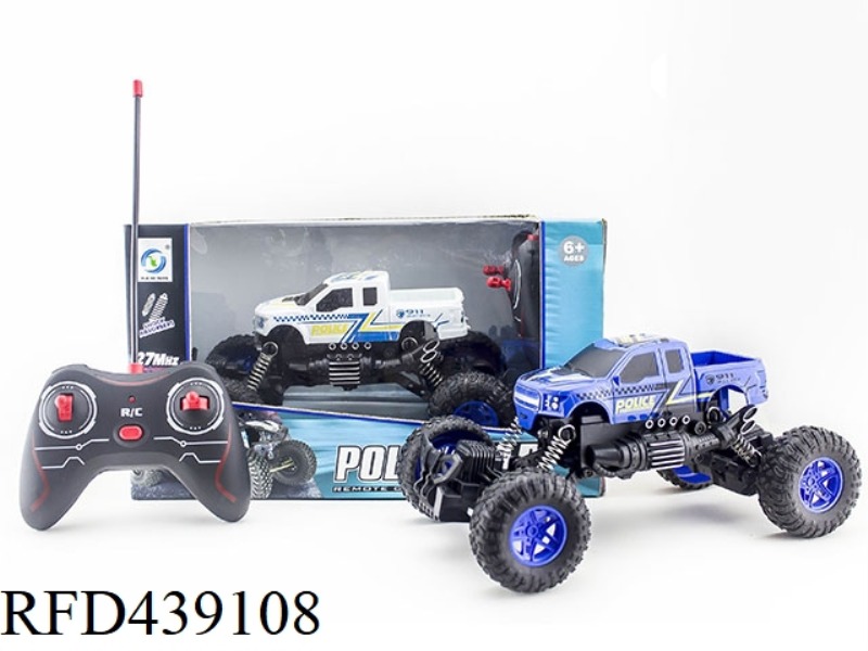 1:18 POLICE CAR PICKUP CLIMBING CAR WITH LIGHTS
