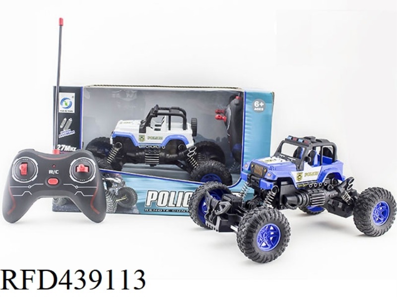 1:18 POLICE CAR JEEP CLIMBING CAR WITH LIGHTS