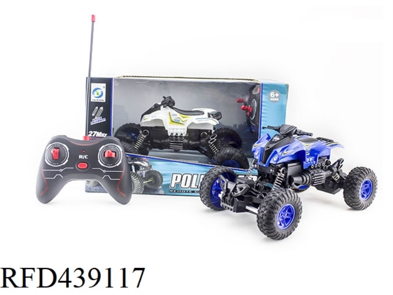 1:18 POLICE CAR MOTORCYCLE CLIMBING CAR WITH LIGHTS