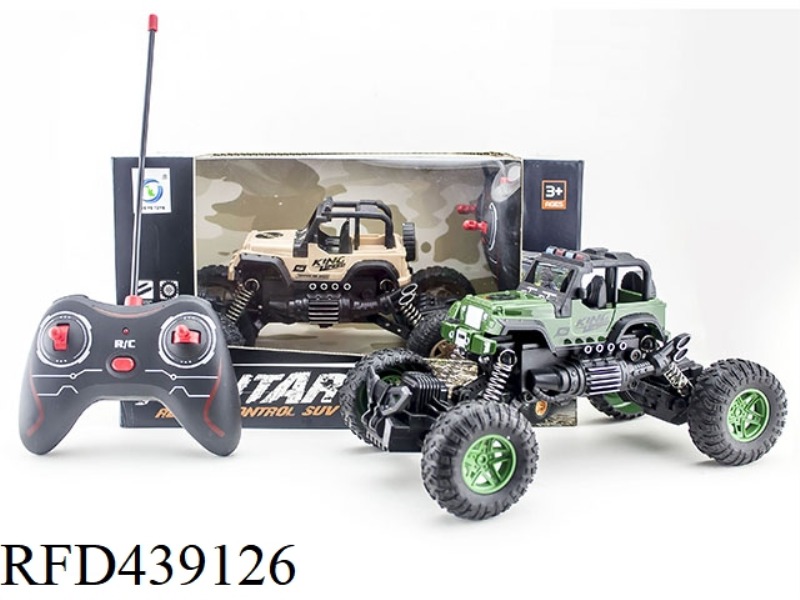 1:18 MILITARY JEEP CLIMBING CAR WITH LIGHTS
