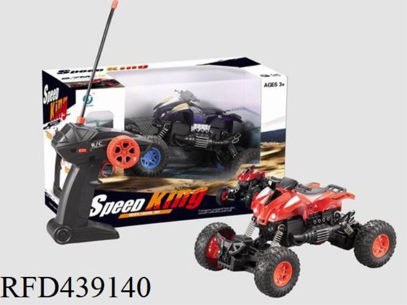 1:18 SIMULATION MOTORCYCLE CLIMBING CAR WITH LIGHTS (NOT INCLUDED)