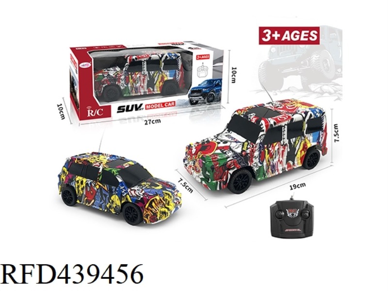 FOUR CHANNEL GRAFFITI SIMULATION REMOTE CONTROL VEHICLE