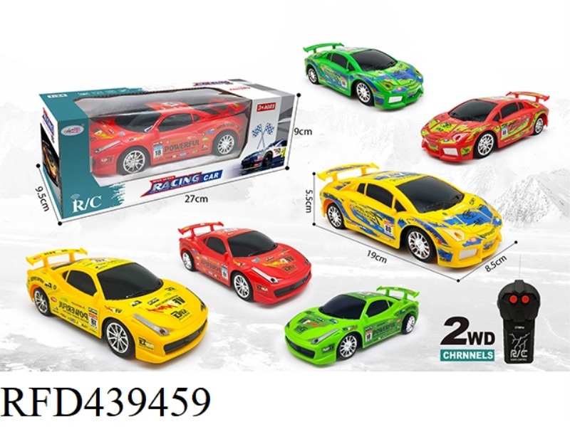 1: 24 TWO CHANNEL REMOTE CONTROL RACING LAMBORGHINI FERRARI MIXED COLOR