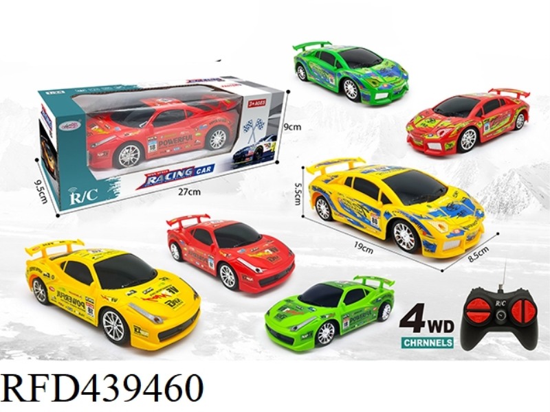 1: 24 FOUR-CHANNEL REMOTE CONTROL RACING LAMBORGHINI FERRARI MIXED COLOR