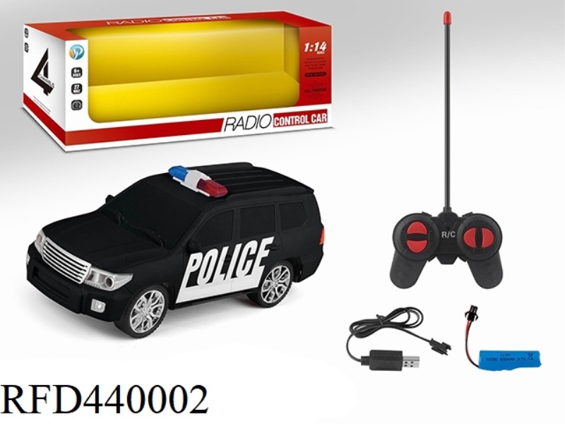 1:14 TOYOTA LAND CRUISER FOUR-WAY REMOTE CONTROL POLICE CAR
