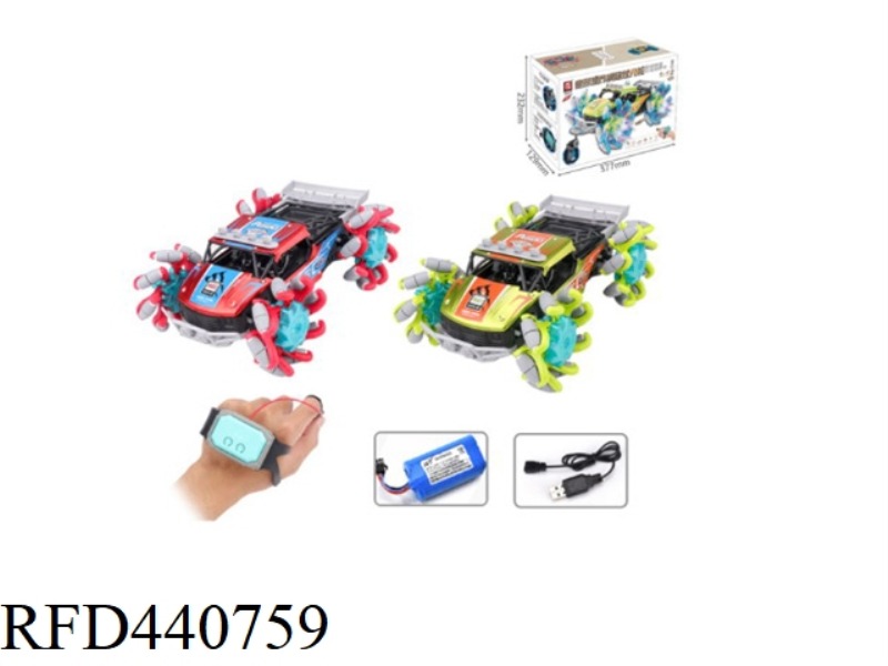 WATCH REMOTE CONTROL MCNAMU TRAVERSE WHEEL EXPLOSION ALLOY CAR WITH USB 2-COLOR REMOTE CONTROL CLIMB