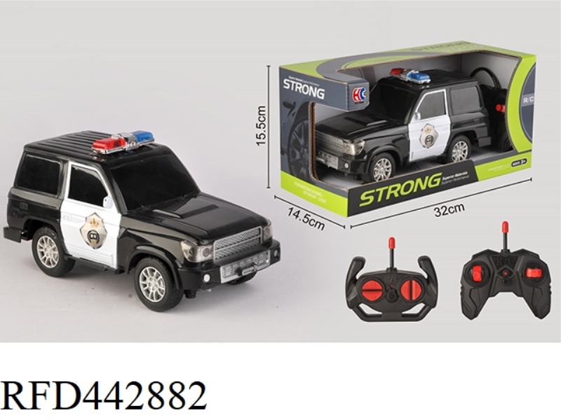1: 14 FOUR-CHANNEL REMOTE CONTROL OFF-ROAD POLICE VEHICLE