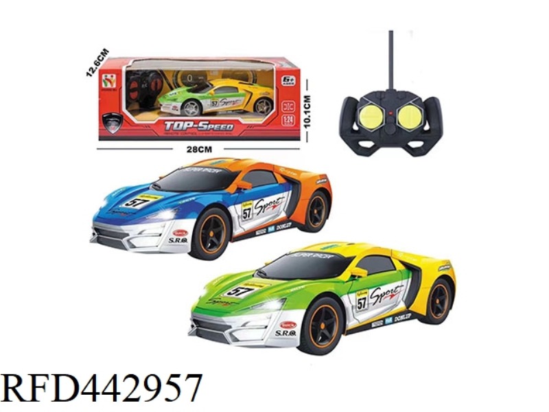 1: 24 LAKEN FOUR-CHANNEL REMOTE CONTROL VEHICLE WITH HEADLIGHT (NOT INCLUDED)