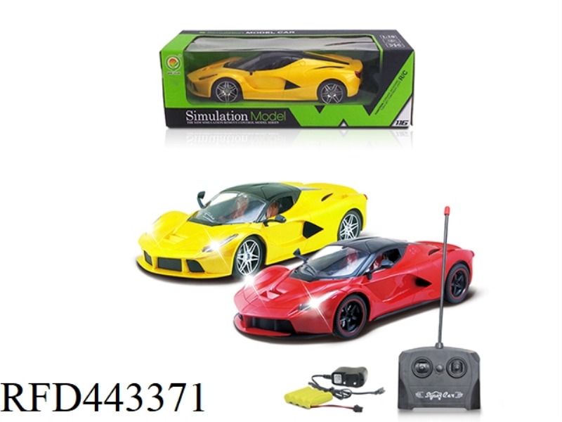 1: 16 FERRARI FOUR-WAY REMOTE CONTROL VEHICLE  (INCLUDE)