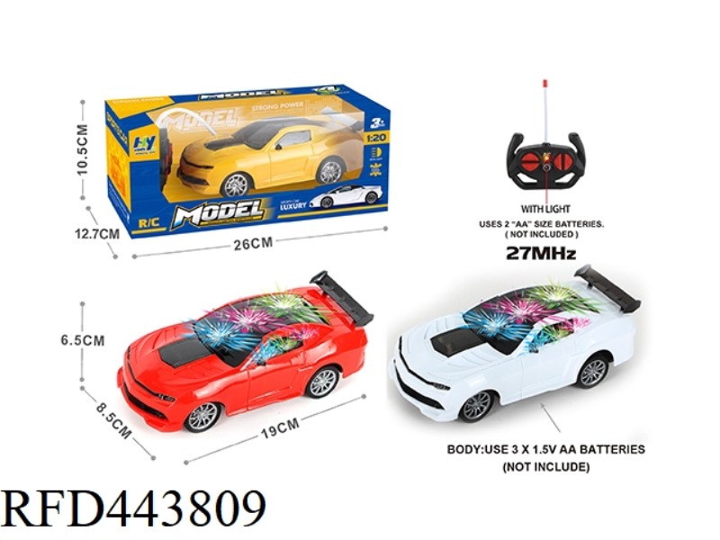 1: 20 FOUR-CHANNEL WITH 3D LIGHT BUMBLEBEE REMOTE CONTROL VEHICLE (NOT INCLUDING POWER) MIXED WITH W