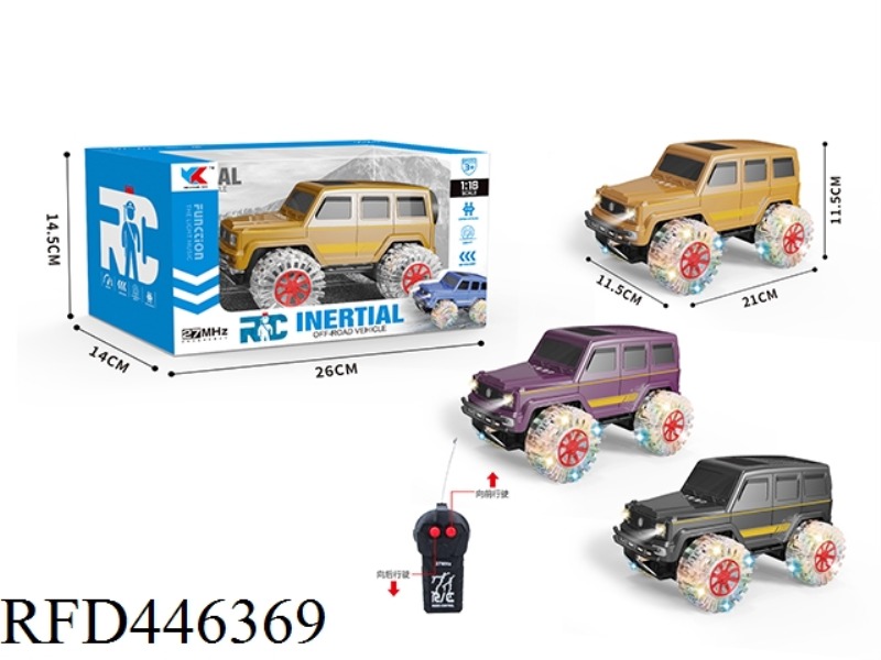 1: 18 ERTONG MERCEDES BENZ BIG G SIMULATION VEHICLE + HEADLIGHTS + FOUR-WHEEL COLORFUL GLARE LIGHTS