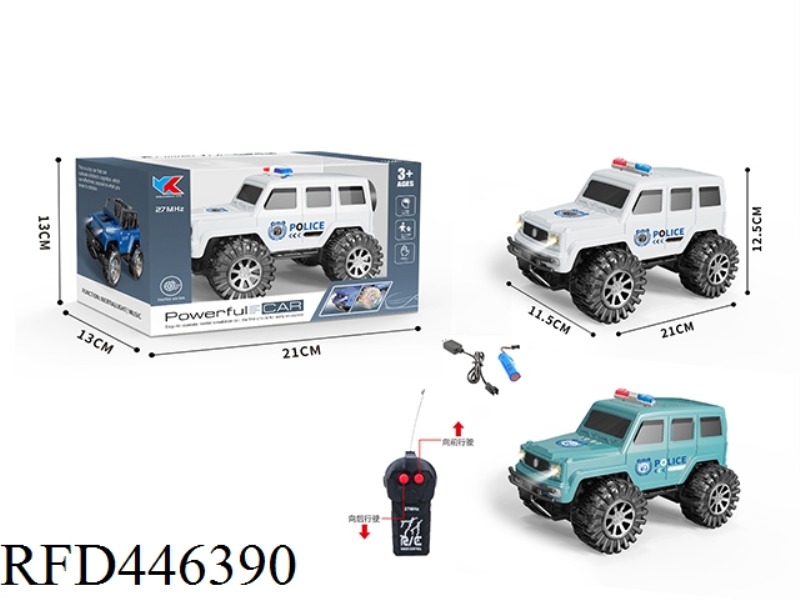 1: 18 TWO WAY MERCEDES BENZ BIG G POLICE CAR + HEADLIGHTS