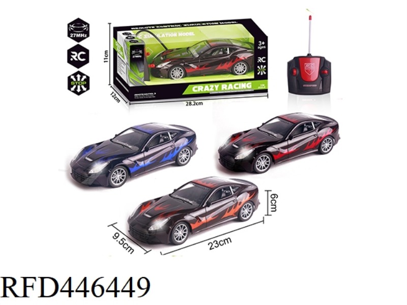 FOUR CHANNEL REMOTE CONTROL VEHICLE WITH FRONT LAMP