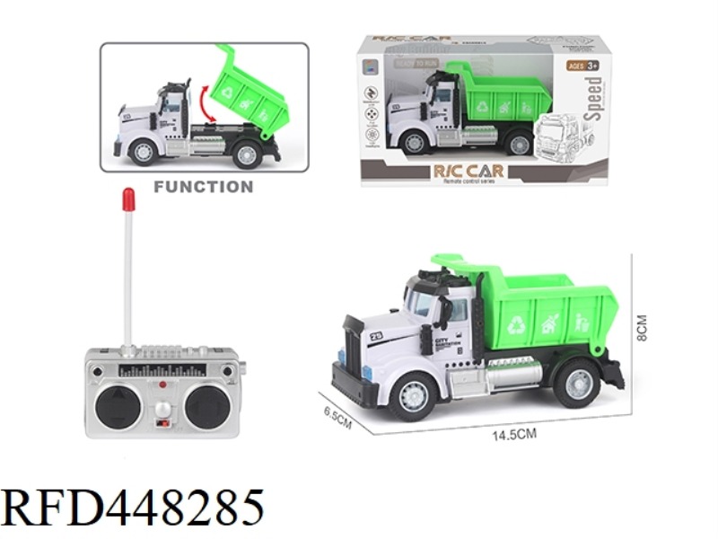 FOUR-CHANNEL REMOTE CONTROL SANITATION TRANSPORT VEHICLE (LONG HEAD)