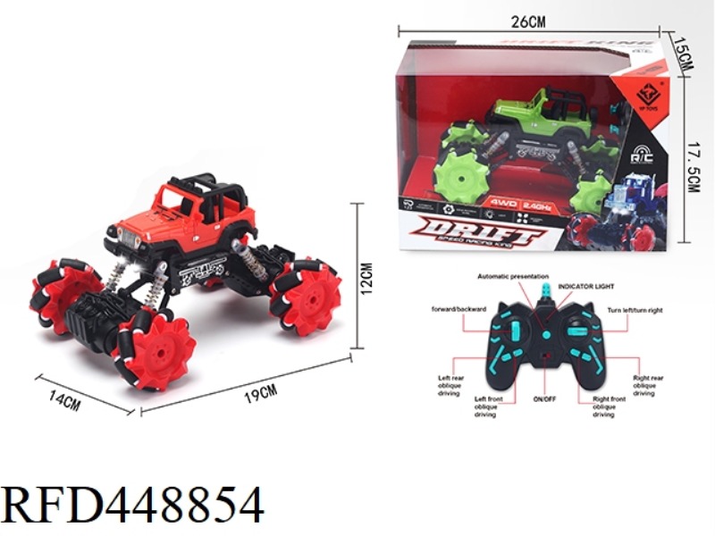 2.4G SIDE REMOTE CONTROL JEEP SIMULATION VEHICLE