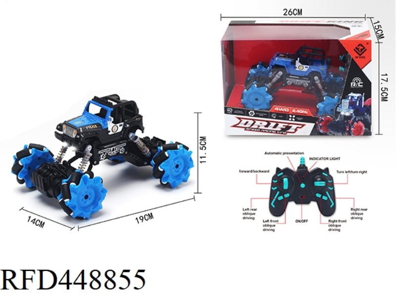 2.4G SIDE REMOTE CONTROL JEEP POLICE CAR