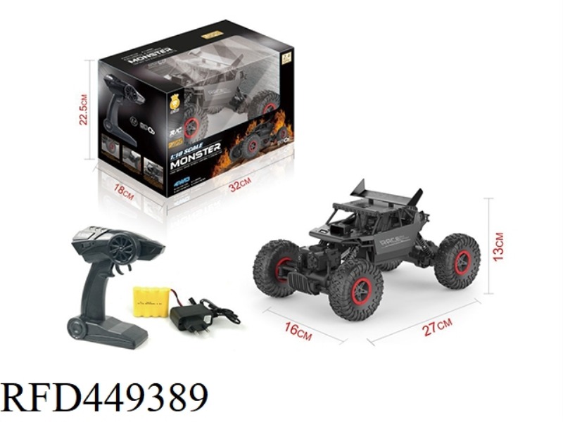 1:18 2.4G TAIL WING ALLOY CLIMBING RC CAR