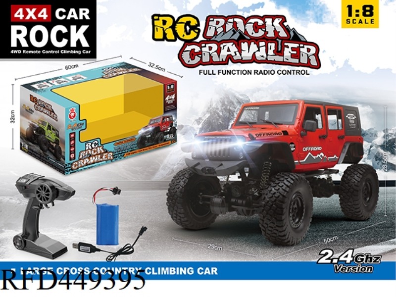 1:8 FOUR-WHEEL DRIVE OFF-ROAD JEEP