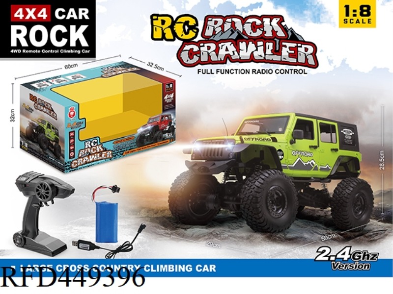 1:8 FOUR-WHEEL DRIVE OFF-ROAD JEEP