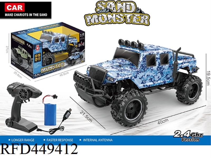 1:10 FOUR-WHEEL DRIVE PVC HIGH-SPEED CAR