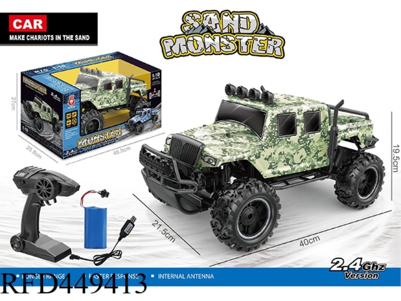 1:10 FOUR-WHEEL DRIVE PVC HIGH-SPEED CAR