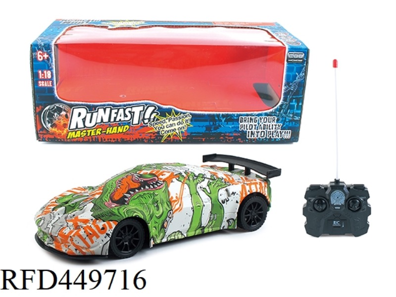 1:18 WATERMARK FOUR-WAY REMOTE CONTROL CAR WITH LIGHTS