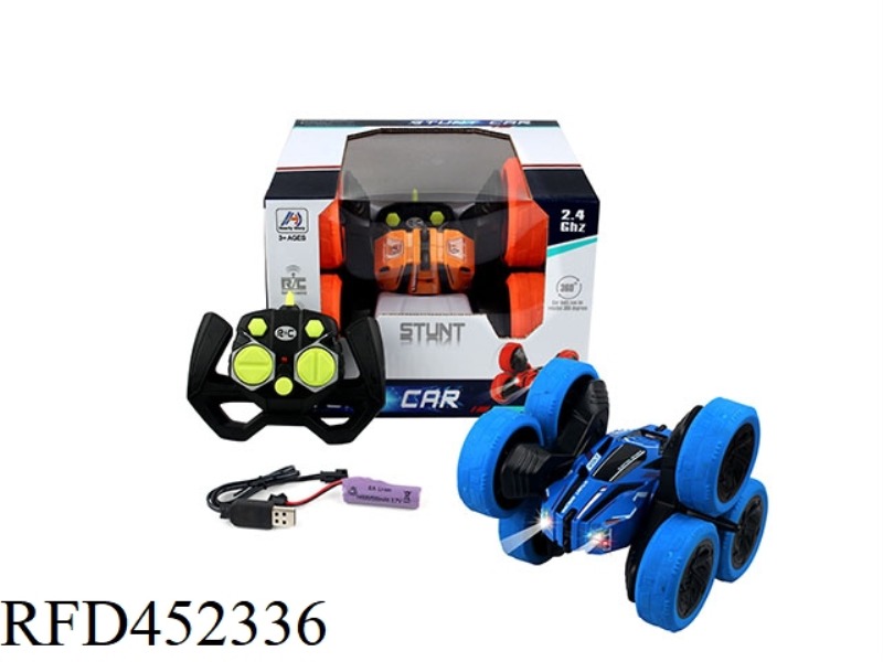 1:18 2.4G SIX-WHEEL DOUBLE-SIDED STUNT REMOTE CONTROL CAR (INCLUDING ELECTRICITY)