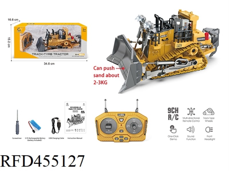 9-CHANNEL REMOTE BULLDOZER (PLASTIC VERSION)