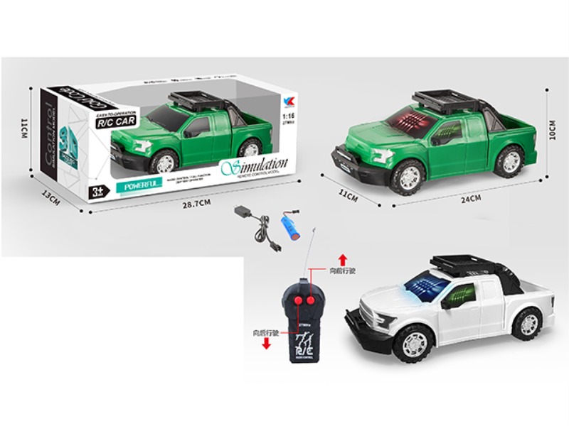1: 16 PACK POWER TWO-CHANNEL FORD F150 RAPTOR WITH 3D LIGHTING SIMULATION VEHICLE