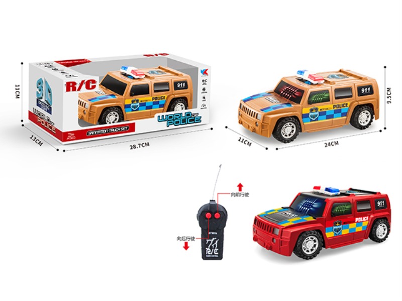 1: 16 TWO CHANNEL HUMMER H3 POLICE CAR WITH 3D LIGHT