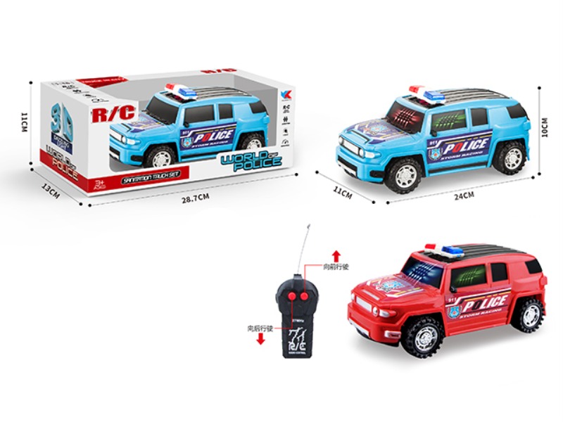 1: 16 TWO-CHANNEL TOYOTA OFF-ROAD POLICE VEHICLE WITH 3D LIGHT