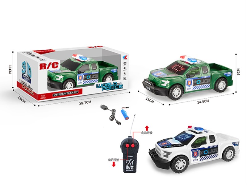 1: 16 PACK POWER TWO-CHANNEL FORD F150 RAPTOR WITH 3D LIGHT POLICE CAR