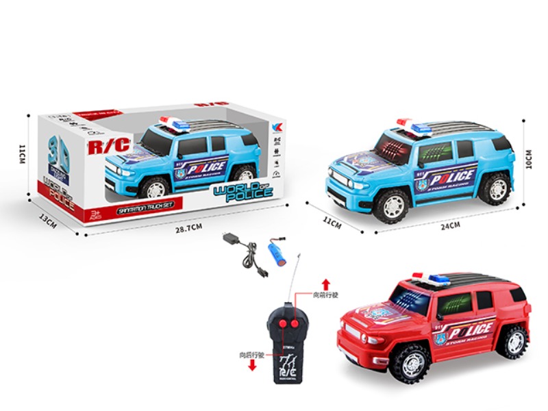 1: 16 PACKET POWER TWO-CHANNEL TOYOTA OFF-ROAD POLICE VEHICLE WITH 3D LIGHT