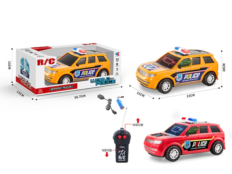 1: 16 POWER PACK TWO-CHANNEL TIGER OFF-ROAD POLICE VEHICLE WITH 3D LIGHT