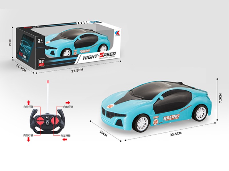 1: 18 UNLIT FOUR-CHANNEL BMW RACING CAR