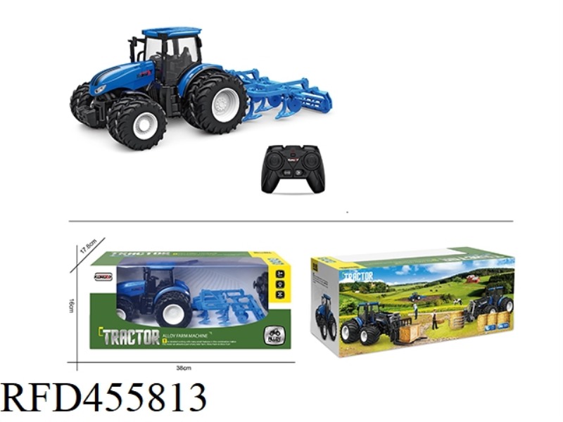 ALLOY REMOTE CONTROL FARMER COMBINED SOIL PREPARATION VEHICLE