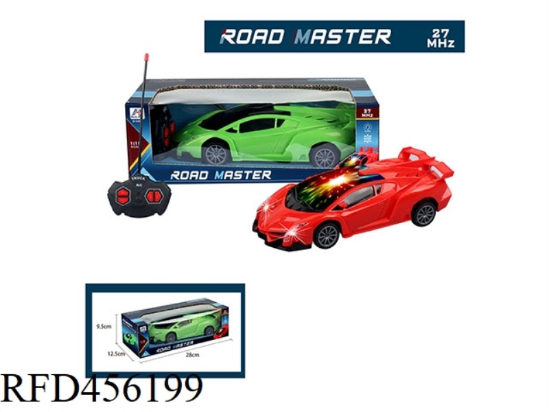 1:18 LAMBORGHINI FOUR-CHANNEL REMOTE CONTROL CAR (WITH FRONT LIGHTS, 3D LIGHTS)