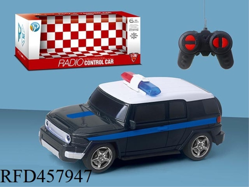 FJ1: 20 FOUR-WAY REMOTE CONTROL POLICE CAR