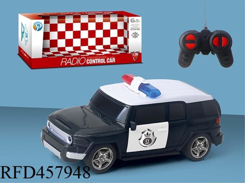 FJ1: 20 FOUR-WAY REMOTE CONTROL POLICE CAR