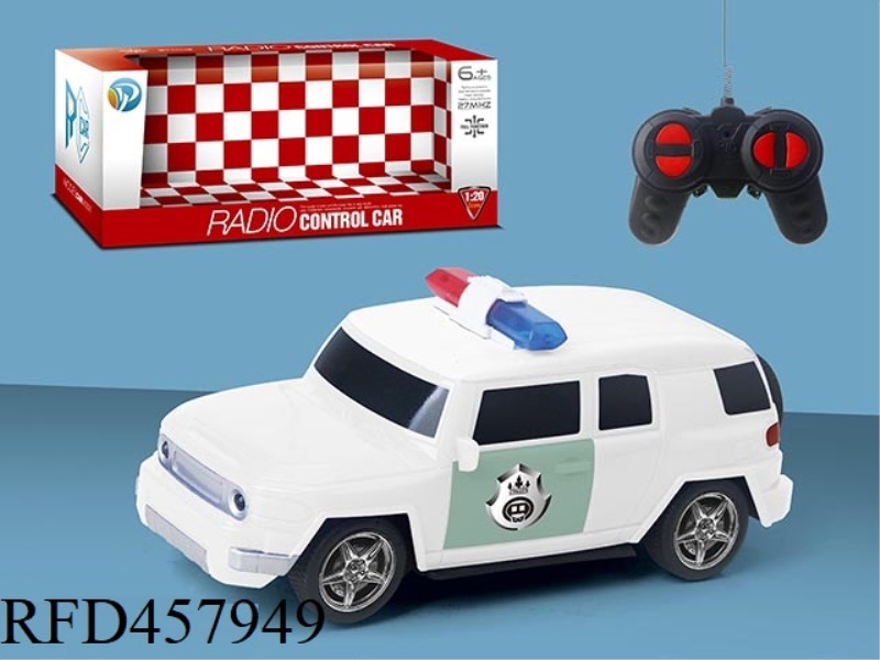 FJ1: 20 FOUR-WAY REMOTE CONTROL POLICE CAR