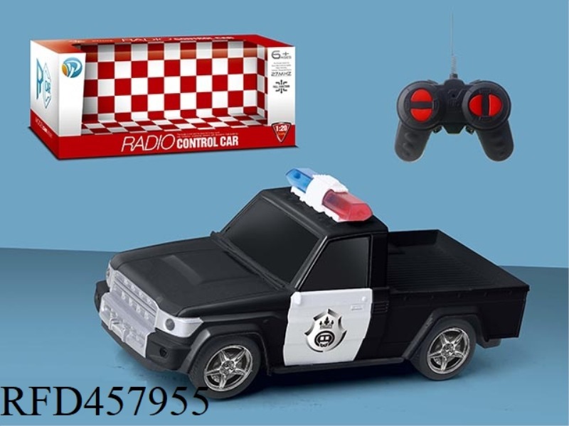 1:20 FOUR-WAY PICKUP REMOTE CONTROL POLICE CAR