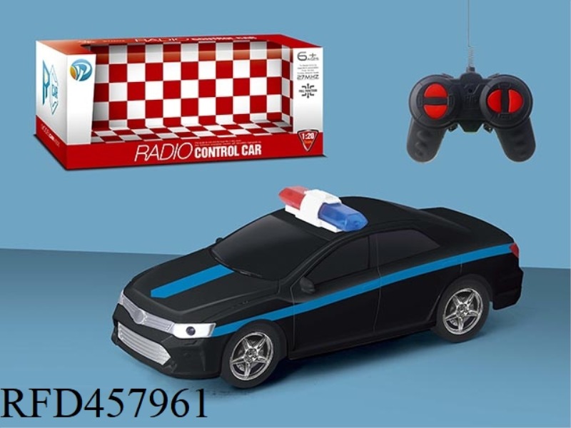 1:20 FOUR-WAY CAMRY REMOTE CONTROL POLICE CAR