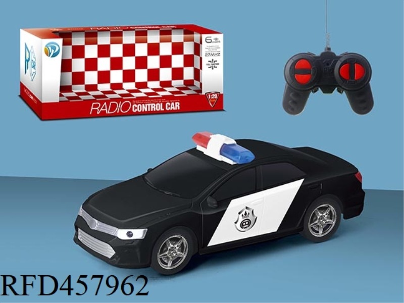 1:20 FOUR-WAY CAMRY REMOTE CONTROL POLICE CAR